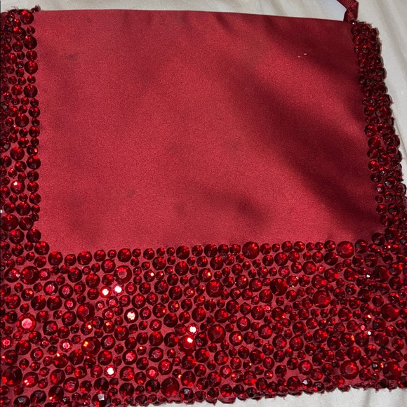 Banana Republic Red Jeweled Clutch Wristlet - Picture 3 of 3